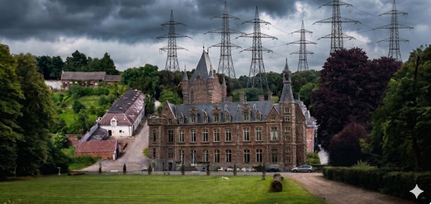 Le château menacé par les pylônes